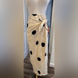Future Collective x Jenny K. Lopez Polka Dot Wrap Midi Skirt Size 0